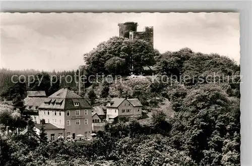 AK / Ansichtskarte Oberreifenberg Burgruine Kurhotel Haus Reifenberg Kat. Schmitten