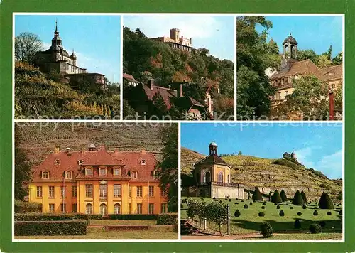 AK / Ansichtskarte Radebeul Spitzhaus Friedensburg Altfriedstein Schloss Wackerbarths Ruh Belvedere Kat. Radebeul