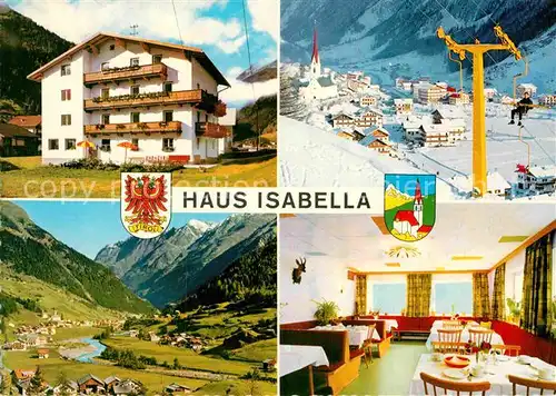 AK / Ansichtskarte Soelden oetztal Haus Isabella Gaestehaus Pension Wintersportplatz Alpen Kat. Soelden