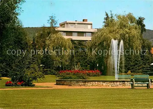 AK / Ansichtskarte Bad Oexen Eidinghausen Sanatorium Kurpark Fontaene