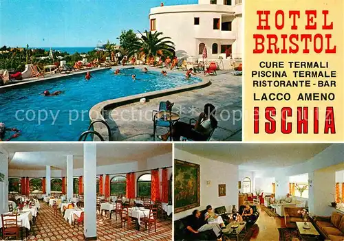 AK / Ansichtskarte Lacco Ameno Hotel Bristol Restaurant Swimming Pool Kat. Ischia Insel Golfo di Napoli