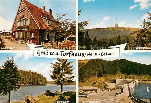 AK / Ansichtskarte Torfhaus Harz Sporthotel Brockenblick Oderteich Okertalspere Kat. Altenau
