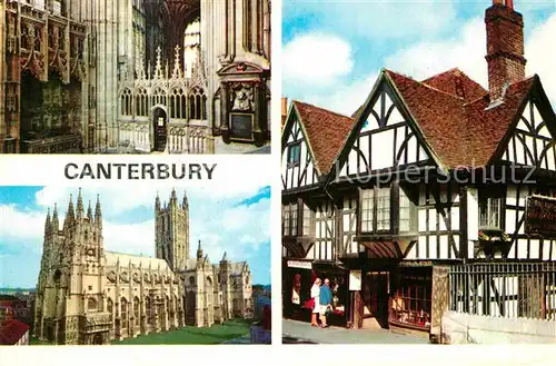 AK / Ansichtskarte Canterbury UK Kirche und Fachwerk Kat. Canterbury