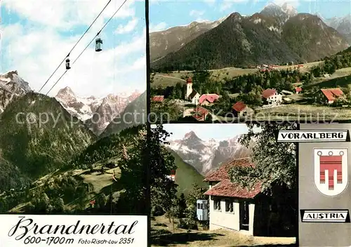 AK / Ansichtskarte Brandnertal Vorarlberg Seilbahn  Kat. Oesterreich