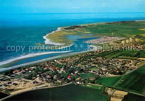 AK / Ansichtskarte Stein Ostsee Fliegeraufnahme mit Strand und Hafen