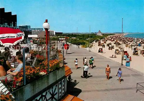 AK / Ansichtskarte Damp Promenade mit Strand Kat. Damp Halbinsel Schwansen