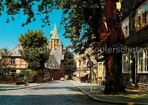 AK / Ansichtskarte Goslar Ortspartie mit Marktkirche Kat. Goslar