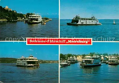 AK / Ansichtskarte Faehre Bodensee Faehrschiff Meersburg  Kat. Schiffe