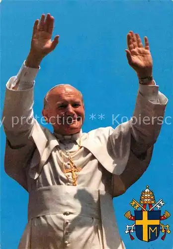 AK / Ansichtskarte Papst Joannes Paulus PP. II.  Kat. Religion