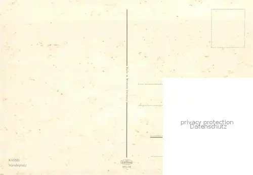 AK / Ansichtskarte Strassenbahn Kassel Staendeplatz  Kat. Strassenbahn