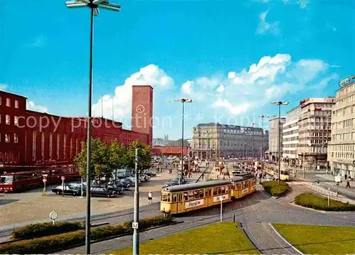 AK / Ansichtskarte Strassenbahn Duesseldorf Konrad Adenauer Platz  Kat. Strassenbahn