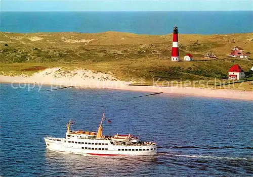 AK / Ansichtskarte Schiffe Ships Navires Hoernum Leuchtturm 