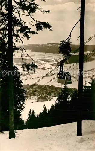 AK / Ansichtskarte Seilbahn Oberwiesenthal Erzgebirge Kat. Bahnen