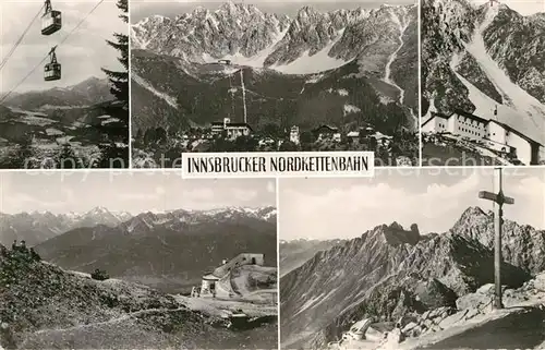 AK / Ansichtskarte Seilbahn Nordkettenbahn Innsbruck  Kat. Bahnen