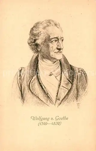 AK / Ansichtskarte Goethe Johann Wolfgang von  Kat. Dichter