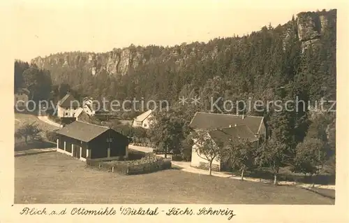 AK / Ansichtskarte Bielatal Blick nach der Ottomuehle Kat. Pirna