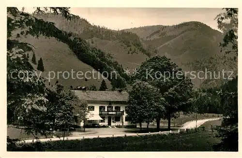 AK / Ansichtskarte Bayrischzell Grenzgasthaus Baeckeralm Kat. Bayrischzell