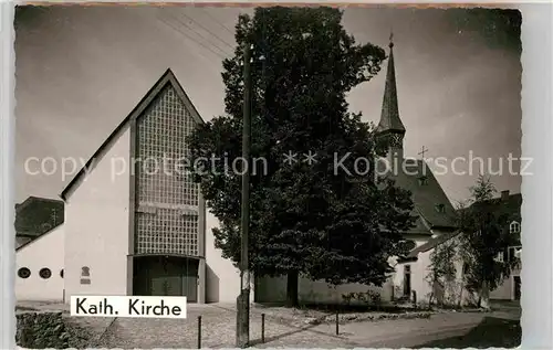 AK / Ansichtskarte Niederwalluf Kath Kirche Kat. Walluf