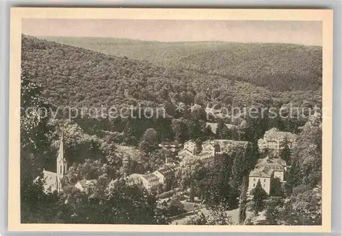 AK / Ansichtskarte Schlangenbad Taunus Panorama mit Kirche Kat. Schlangenbad