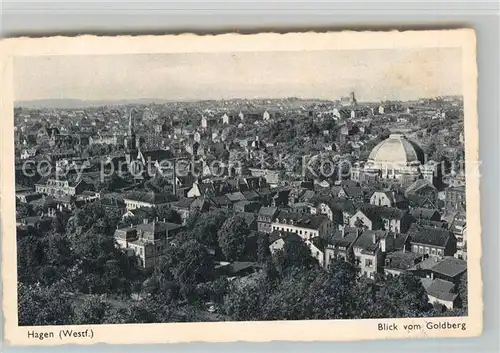 AK / Ansichtskarte Hagen Westfalen Blick vom Goldberg Kat. Hagen