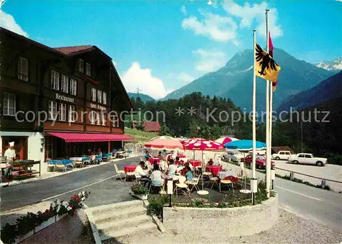 AK / Ansichtskarte Nessental Hotel Terrasse Sustenstrasse Alpen Kat. Nessental