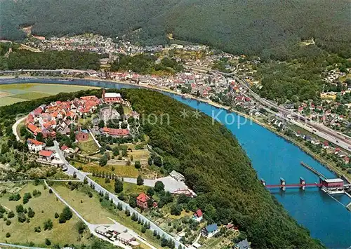 AK / Ansichtskarte Neckargemuend Feste Dilsberg Neckarsteinach Vier Burgen Eck Fliegeraufnahme Kat. Neckargemuend