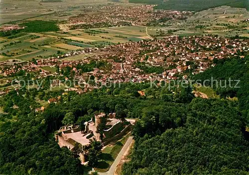 AK / Ansichtskarte Alsbach Bergstrasse Burgruine Luftkurort Fliegeraufnahme Kat. Alsbach Haehnlein