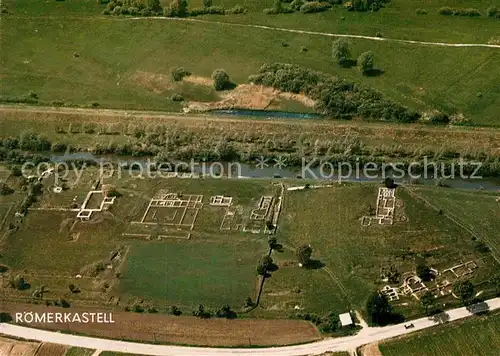 AK / Ansichtskarte Eining Roemerkastell Abusina Fliegeraufnahme Kat. Neustadt a.d.Donau