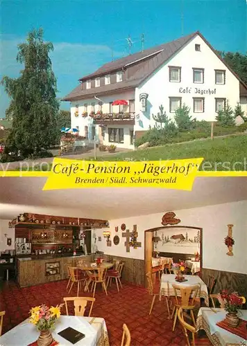 AK / Ansichtskarte Brenden uehlingen Birkendorf Cafe Pension Jaegerhof im Schwarzwald Kat. uehlingen Birkendorf
