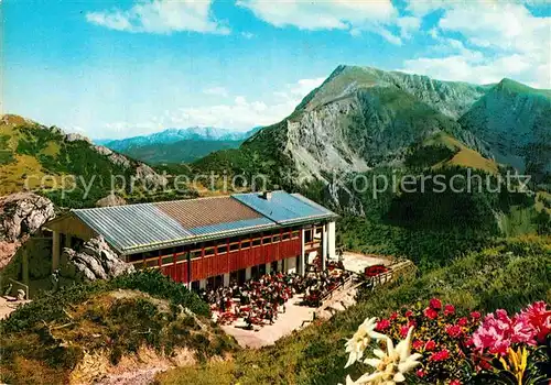 AK / Ansichtskarte Koenigsee Berchtesgaden Aussichtsterrasse der Bergstation Jennerbahn Berchtesgadener Alpen