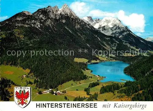 AK / Ansichtskarte Hintersteinersee Panorama mit Kaisergebirge Kat. Kufstein