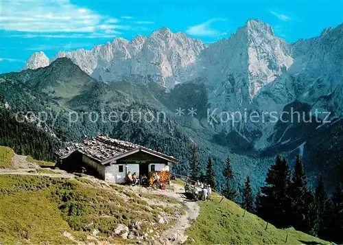 AK / Ansichtskarte Kufstein Tirol Hinterkaiserfeldenalm Wilder Kaiser Kaisergebirge Gebirgspanorama Kat. Kufstein