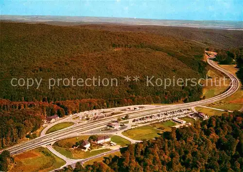 AK / Ansichtskarte Rohrbrunn Autobahn Rasthaus im Spessart Motel Fliegeraufnahme Kat. Weibersbrunn