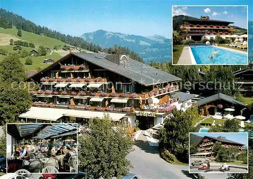 AK / Ansichtskarte Gstaad Hotel Arc en ciel Swimming Pool Alpen Kat. Gstaad