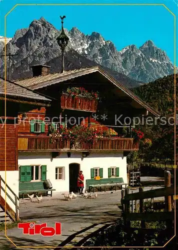 AK / Ansichtskarte Reith Kitzbuehel Tiroler Bauernhof Kat. Reith bei Kitzbuehel