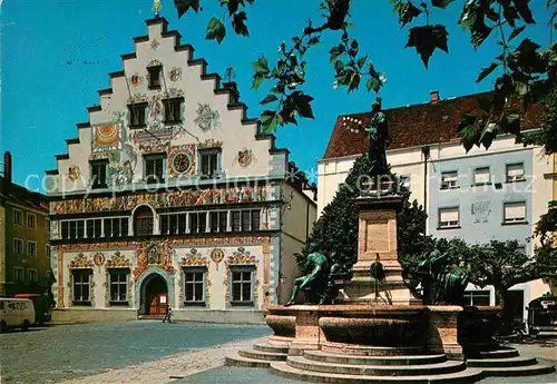 AK / Ansichtskarte Lindau Bodensee Rathaus Lindavia Brunnen Kat. Lindau (Bodensee)