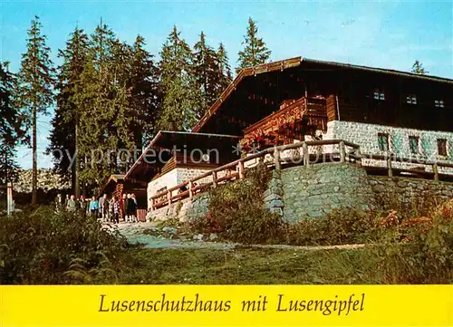 AK / Ansichtskarte Neuschoenau Lusenschutzhaus Lusengipfel Kat. Neuschoenau