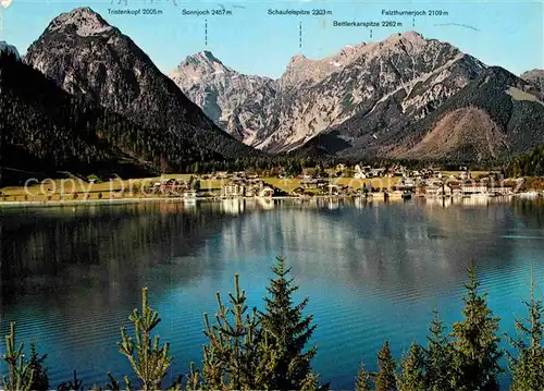 AK / Ansichtskarte Pertisau Achensee Tristenkopf Sonnjoch Bettlerkarspitze Kat. Eben am Achensee