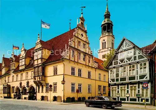 AK / Ansichtskarte Celle Niedersachsen Rathaus Stadtkirche Kat. Celle