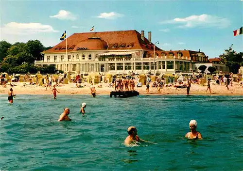 AK / Ansichtskarte Travemuende Ostseebad Strand Casino Kat. Luebeck