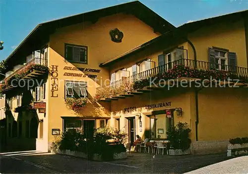 AK / Ansichtskarte Brixen Suedtirol Hotel Restaurant Goldene Krone Kat. Bressanone