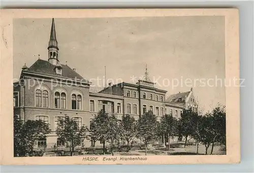 AK / Ansichtskarte Haspe Hagen Evangelisches Krankenhaus