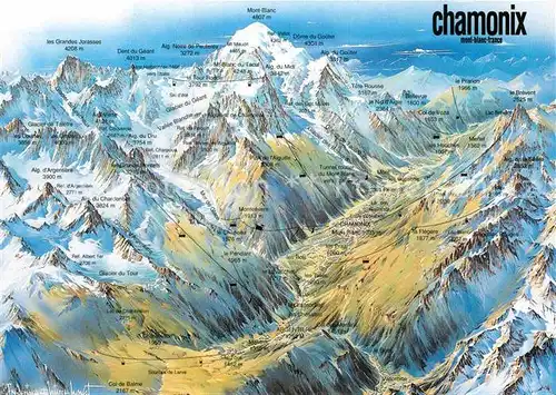 AK / Ansichtskarte Chamonix Mont Blanc Gebirgspanorama Kat. Chamonix Mont Blanc
