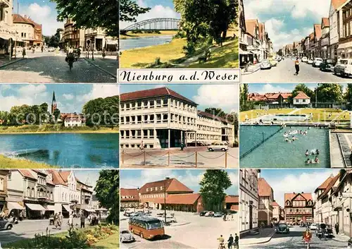 AK / Ansichtskarte Nienburg Weser Ortspartien Weser Freibad Kat. Nienburg (Weser)