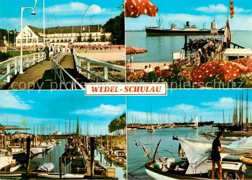 AK / Ansichtskarte Schulau Hafen Seebruecke Kat. Wedel