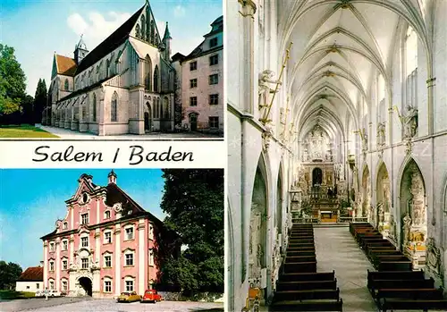 AK / Ansichtskarte Salem Baden Muenster und Schloss Kat. Salem