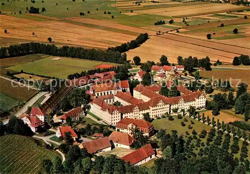 AK / Ansichtskarte Salem Baden Fliegeraufnahme Schloss mit Schule Kat. Salem