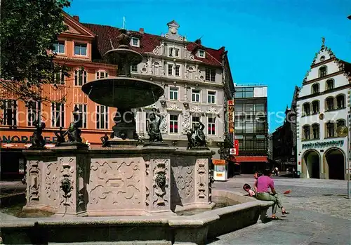 AK / Ansichtskarte Braunschweig Brunnen auf dem Kohlmarkt Kat. Braunschweig