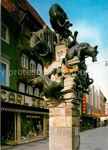 AK / Ansichtskarte Braunschweig Kattreppel Denkmal von Prof. Neuenhause Kat. Braunschweig