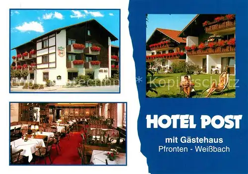 AK / Ansichtskarte Weissbach Pfronten Hotel Post Kat. Pfronten